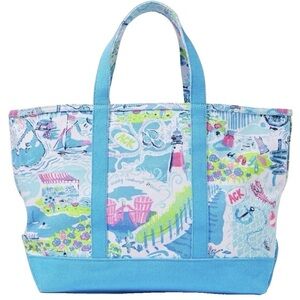 NWT Lilly Pulitzer Mercato Tote- Lilly loves Nantucket